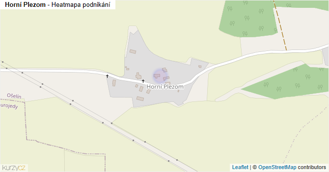 Horní Plezom - mapa podnikání