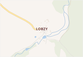 Lobzy v obci Ošelín - mapa části obce
