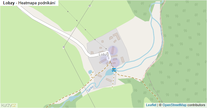 Lobzy - mapa podnikání