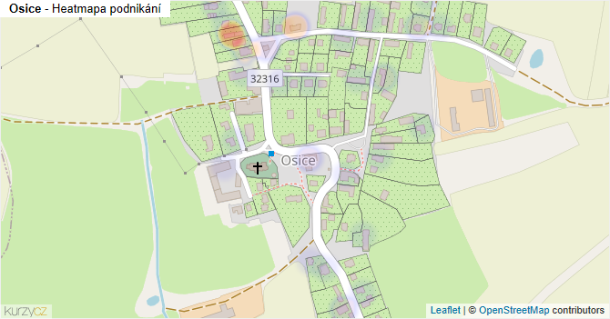 Osice - mapa podnikání