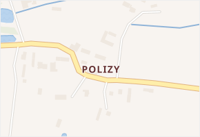 Polizy v obci Osice - mapa části obce