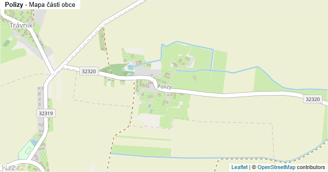 Polizy - mapa části obce