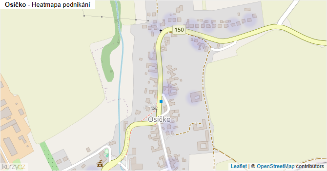 Osíčko - mapa podnikání