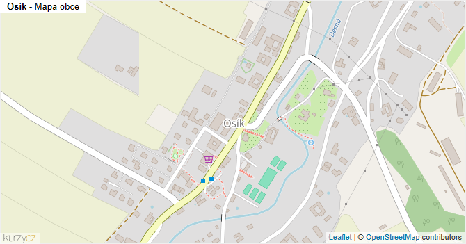 Osík - mapa obce