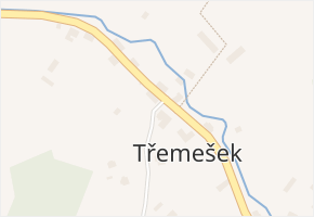 Třemešek v obci Oskava - mapa části obce