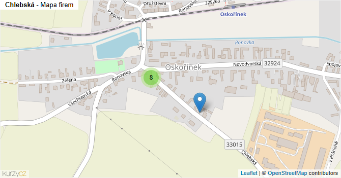 Chlebská - mapa firem