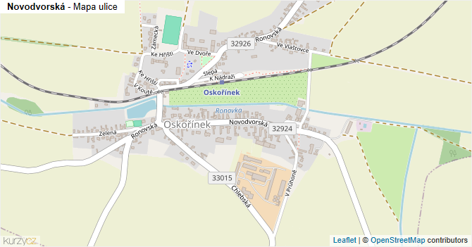 Novodvorská - mapa ulice