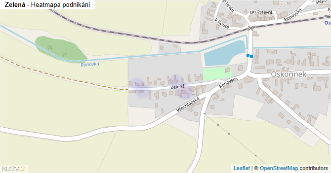 Zelená - mapa podnikání