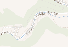 1. máje v obci Oslavany - mapa ulice