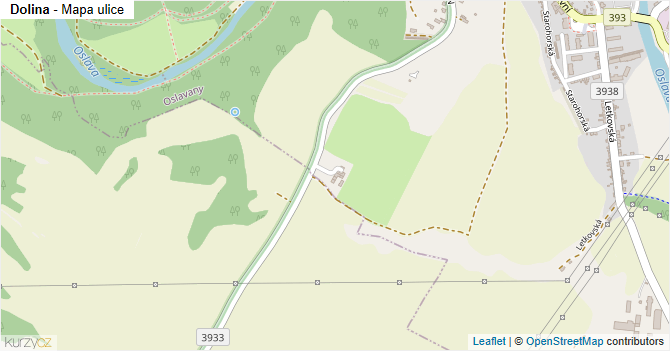 Dolina - mapa ulice