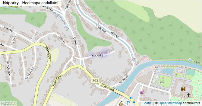 Náporky - mapa podnikání