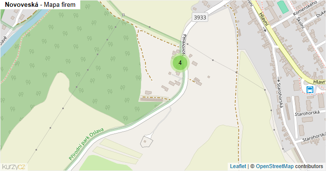 Novoveská - mapa firem