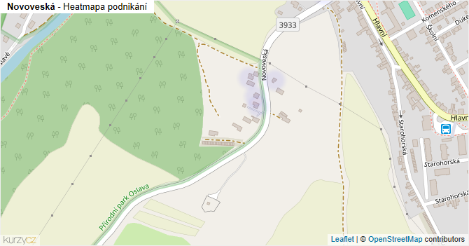 Novoveská - mapa podnikání