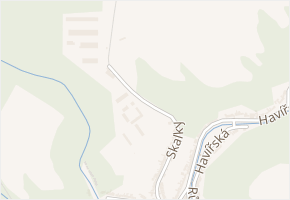 V Zaražených v obci Oslavany - mapa ulice