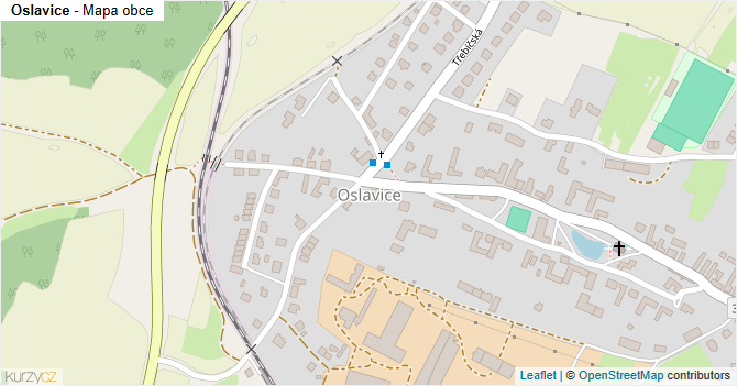 Oslavice - mapa obce