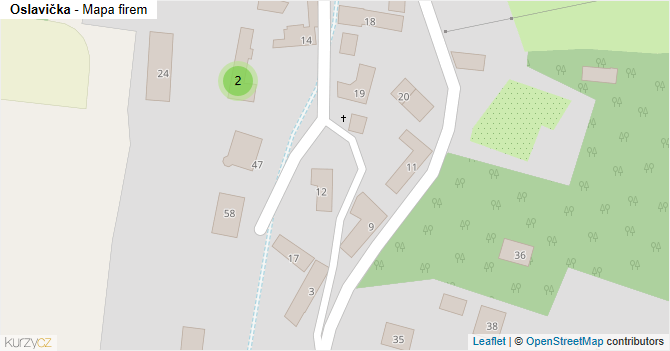 Oslavička - mapa firem