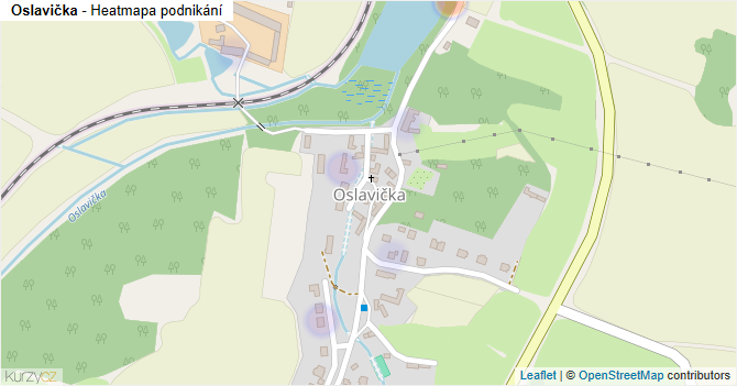 Oslavička - mapa podnikání