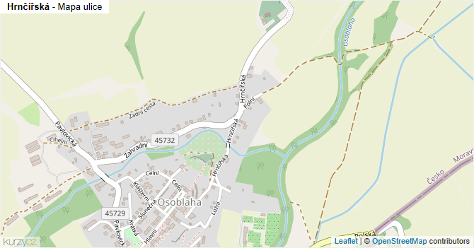 Hrnčířská - mapa ulice