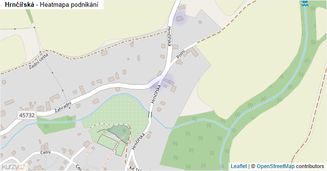 Hrnčířská - mapa podnikání