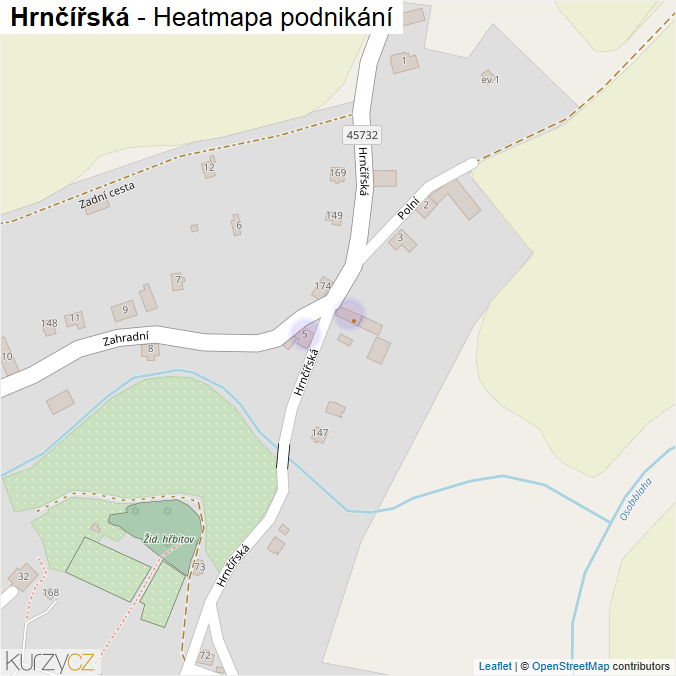 Mapa Hrnčířská - Firmy v ulici.