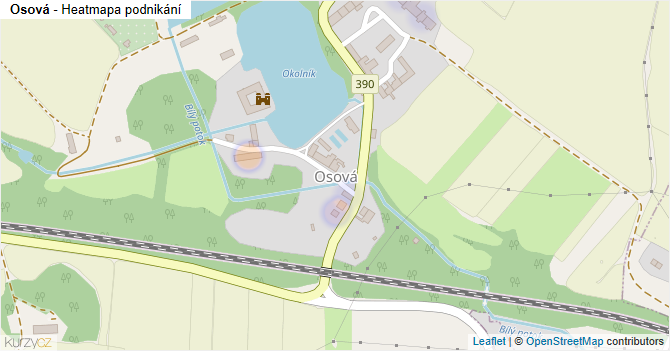 Osová - mapa podnikání