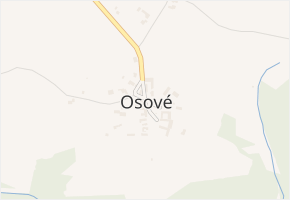 Osové v obci Osové - mapa části obce