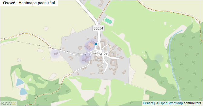 Osové - mapa podnikání