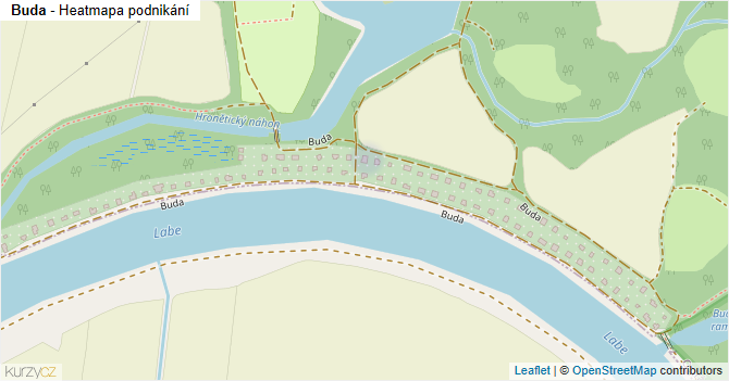 Buda - mapa podnikání