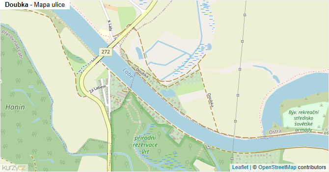 Doubka - mapa ulice