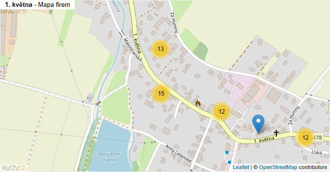 1. května - mapa firem