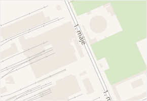 1. máje v obci Ostrava - mapa ulice