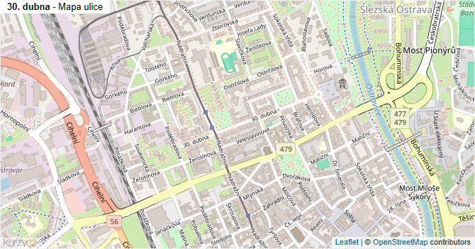 30. dubna - mapa ulice