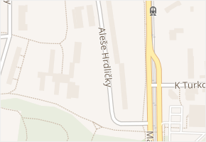 Aleše Hrdličky v obci Ostrava - mapa ulice