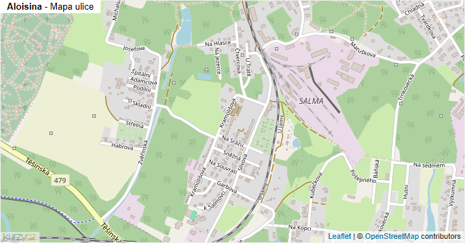 Aloisina - mapa ulice