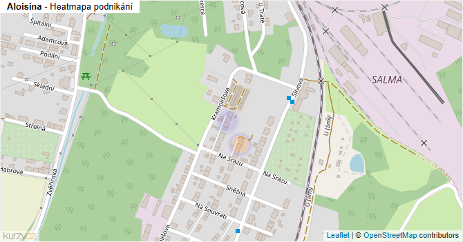 Aloisina - mapa podnikání