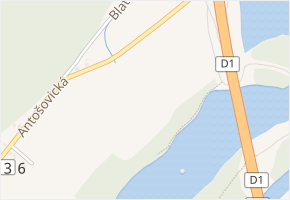 Antošovická v obci Ostrava - mapa ulice