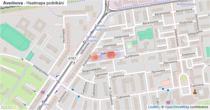 Averinova - mapa podnikání