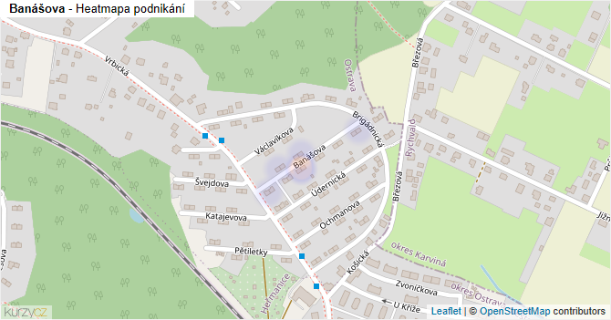 Banášova - mapa podnikání