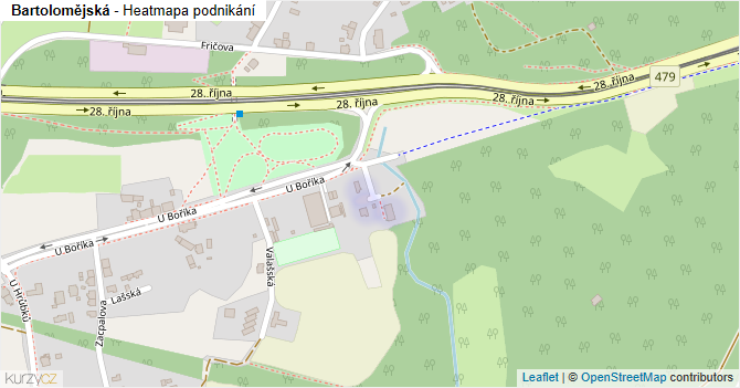 Bartolomějská - mapa podnikání