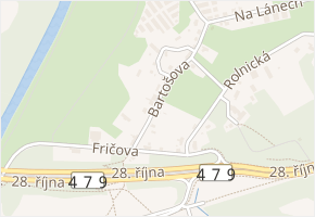 Bartošova v obci Ostrava - mapa ulice