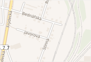 Bednářská v obci Ostrava - mapa ulice