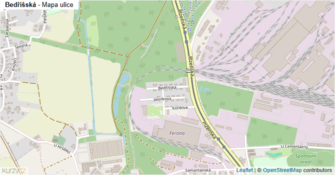 Bedřišská - mapa ulice