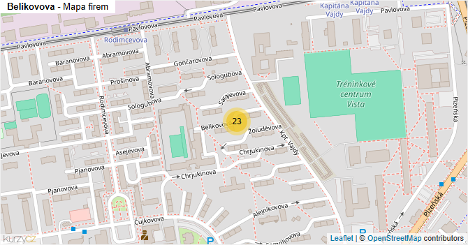 Belikovova - mapa firem