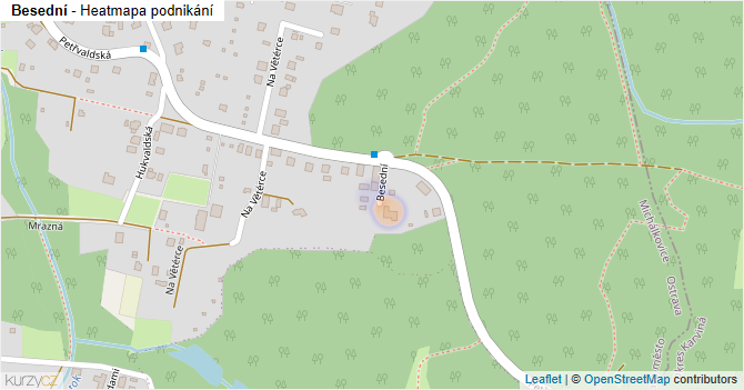 Besední - mapa podnikání