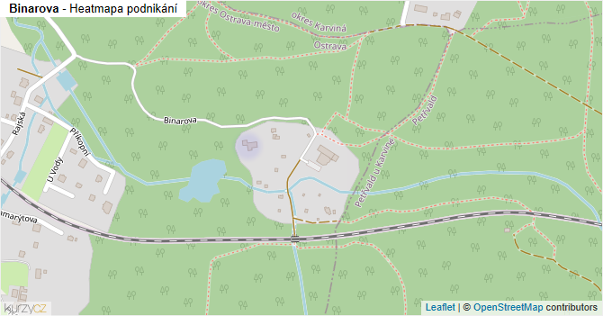 Binarova - mapa podnikání