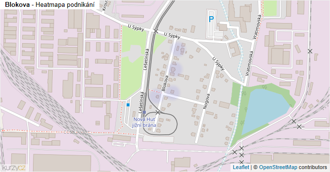 Blokova - mapa podnikání