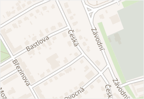 Česká v obci Ostrava - mapa ulice