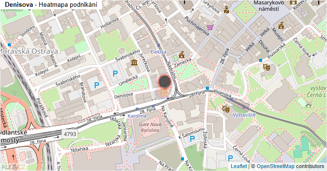 Denisova - mapa podnikání