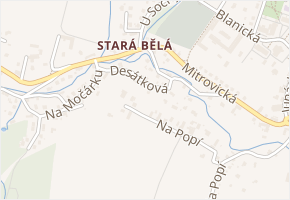 Desátková v obci Ostrava - mapa ulice
