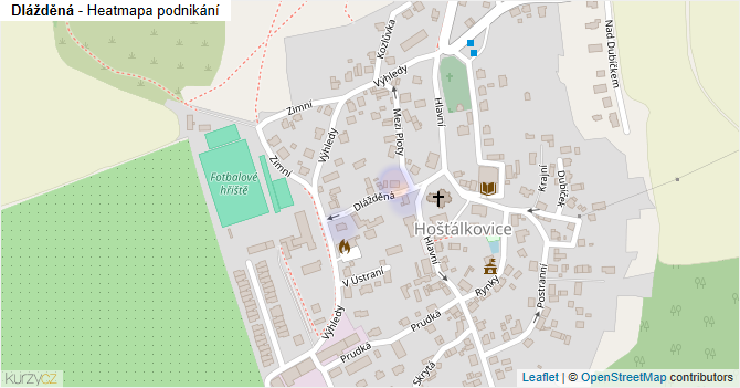 Dlážděná - mapa podnikání